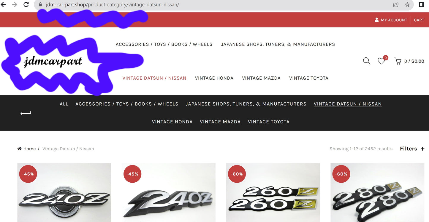 WATCH OUT FOR THIS SCAM!!! WARNING!!! Please do not purchase from this website! JDM CAR PARTS