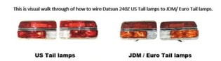  Wiring JDM/Euro Spec. Tail Lights for US Spec. 240Z JDM CAR PARTS