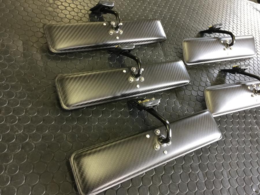 09 Racing Dry Carbon Fiber Rear View Mirror Curved Glass for Nissan Sunny B110 620 JDM CAR PARTS