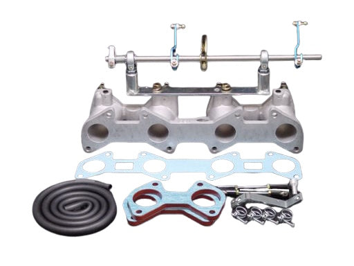 2/16まで　タータン Harada Twin Carburetor Intake Manifold Assembly Cable Type for