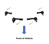 Reproduction Complete Front Tie Rod End Kit for Datsun 510 / Bluebird 610 for 14mm Diameter Ties