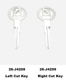  Reproduction Blank Key for Datsun 240Z / 260Z / 280Z  NOS