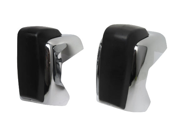 Datsun 510 1968-73 Rear Bumper Overrider Set with Rubber Strip