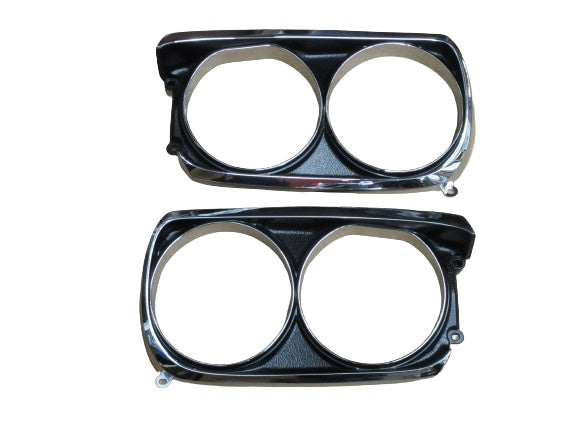 さきさま専用 Headlight Bezel Set for 1971-72 Nissan Skyline Hakosuka 2D