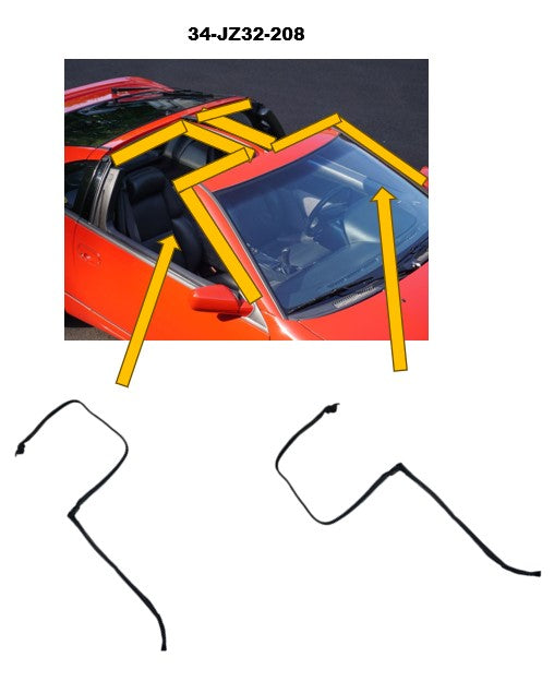 T-Top weather strip kit for Nissan 300ZX Z32 2+2 Model – JDM
