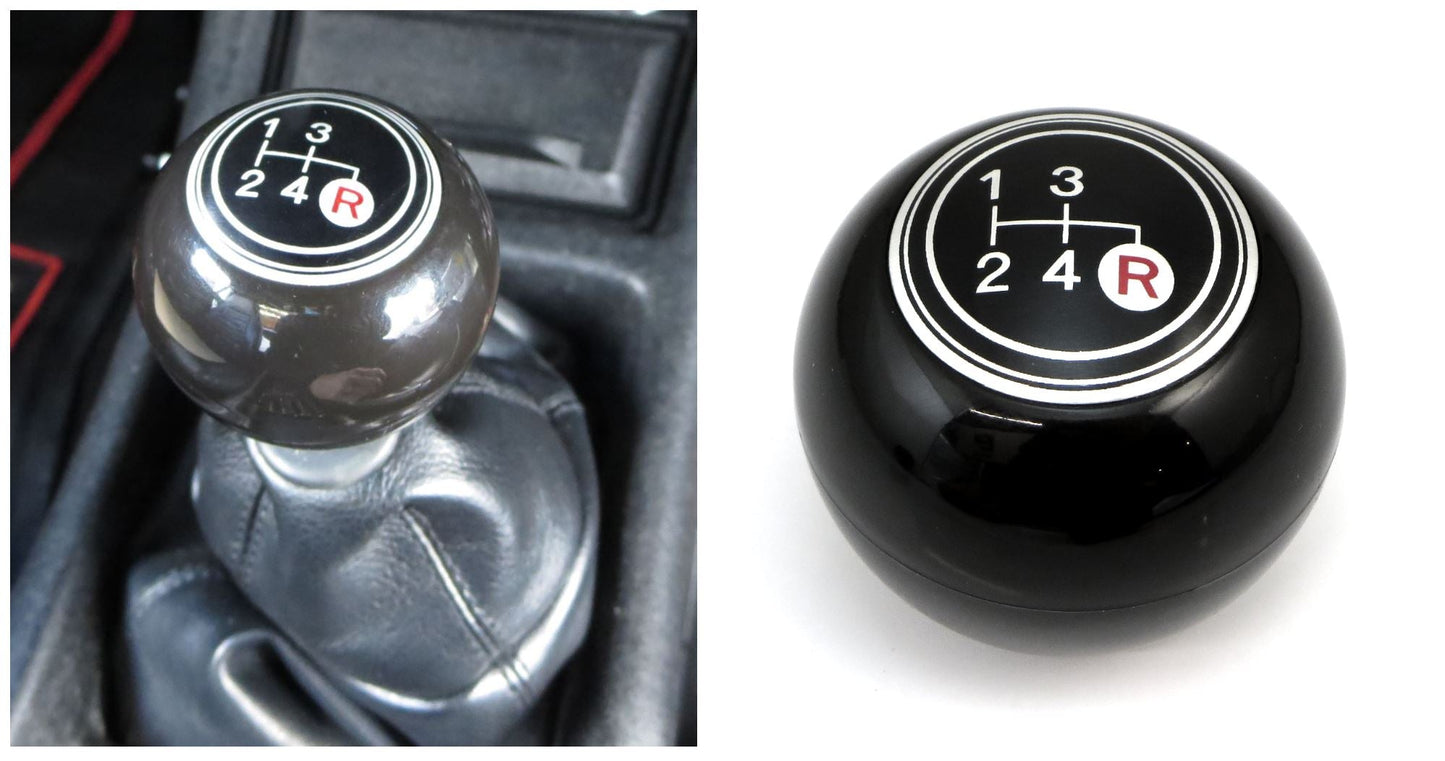 4-Speed Shift Knob Black for Vintage Japanese Cars JDM CAR PARTS