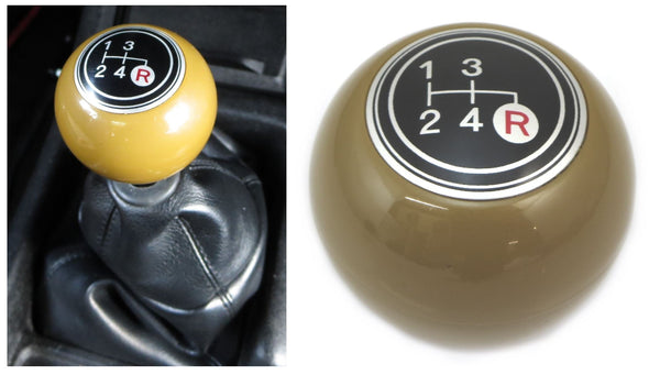 4-Speed Shift Knob Brown for Vintage Japanese Cars