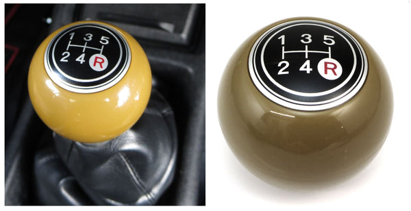 5-Speed Shift Knob Brown For Vintage Japanese Cars