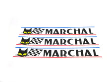  Marchal Logo Decal 3PC Set W 120mm x H 20mm for Vintage Japanese Cars