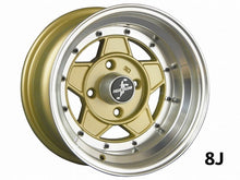  LAST PAIR of 14x8 GOLD FOCUS RACING FIVE Wheels ON CLEARANCE! (See description for information)