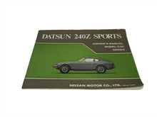  5/1970 Printed Date Datsun 240Z Owner's Manual Used in Excellent Condition