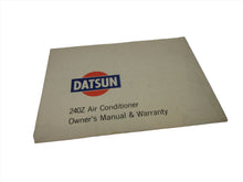 Datsun 240Z Air Conditioner Owner's Manual & Warranty Set