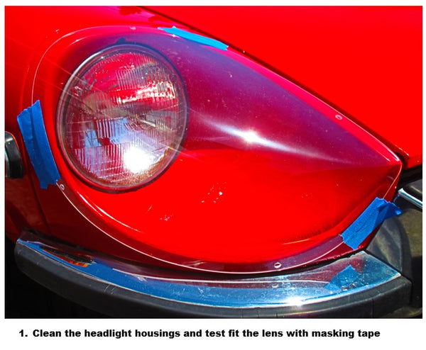 (Blem Unit Sale) 1965 Prototype Design Headlight Cover Kit for Datsun 240Z