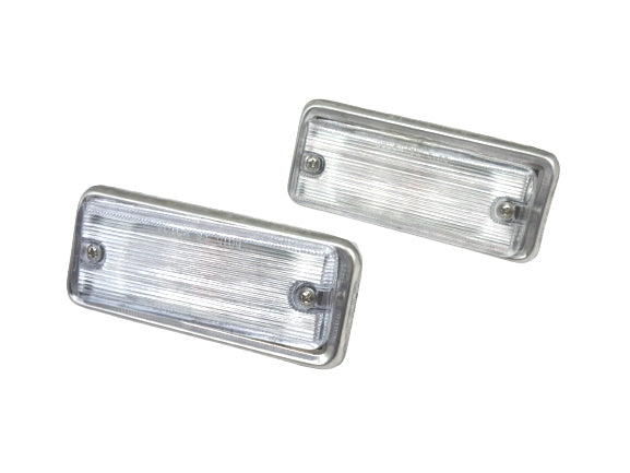 DATSUN 620 サイドマーカーランプ リア 左右 北米日産純正 Front Side Marker Lamp set With Clear Lens for Datsun 610 620 1500