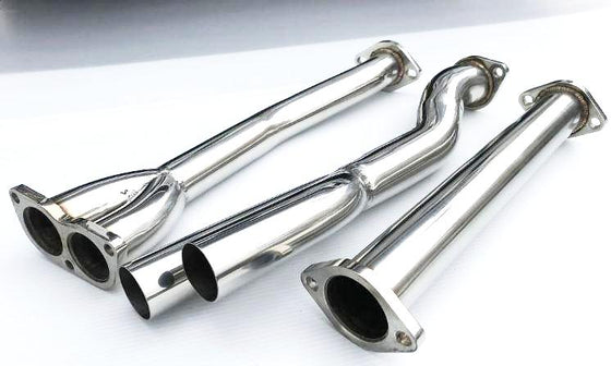 Stainless dual exhaust system for Kenmeri / Laurel Late model with catalyst Φ50 OD L6 engine RHD model(NO INT'L SHIPPING) Back Order NO ETA