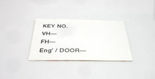 Glove Box Lid Key Code Sticker for Vintage Datsun Cars