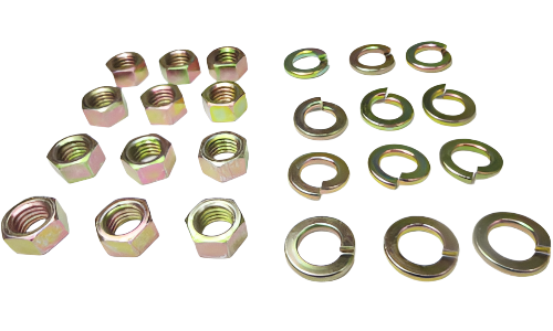 M10 nut and lock washer for front and rear strut tower set of 12 for Japanese vintage cars