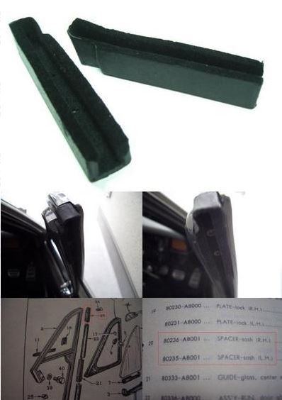 Front Window Anti-Vibrate Seal set for  Skyline Hakosuka 2 door HT