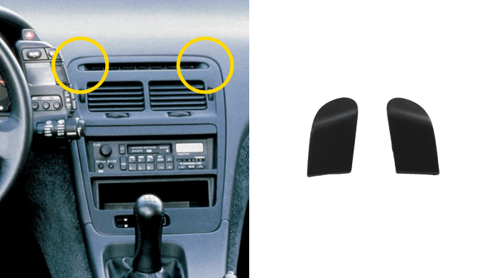 Radio Bezel Top Screw Cover Set for Nissan 300ZX Z32 LHD – JDM CAR