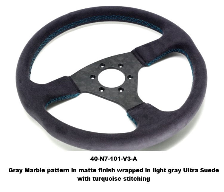 carservice IMLA wheels slipmat スリップマット Number 7 Dry Carbon Fiber Steering Wheel V3 (Marble Pattern