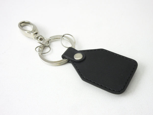  Nissan Frontier Black Leather Key Chain With Silver Metal Strip  keychain : Automotive