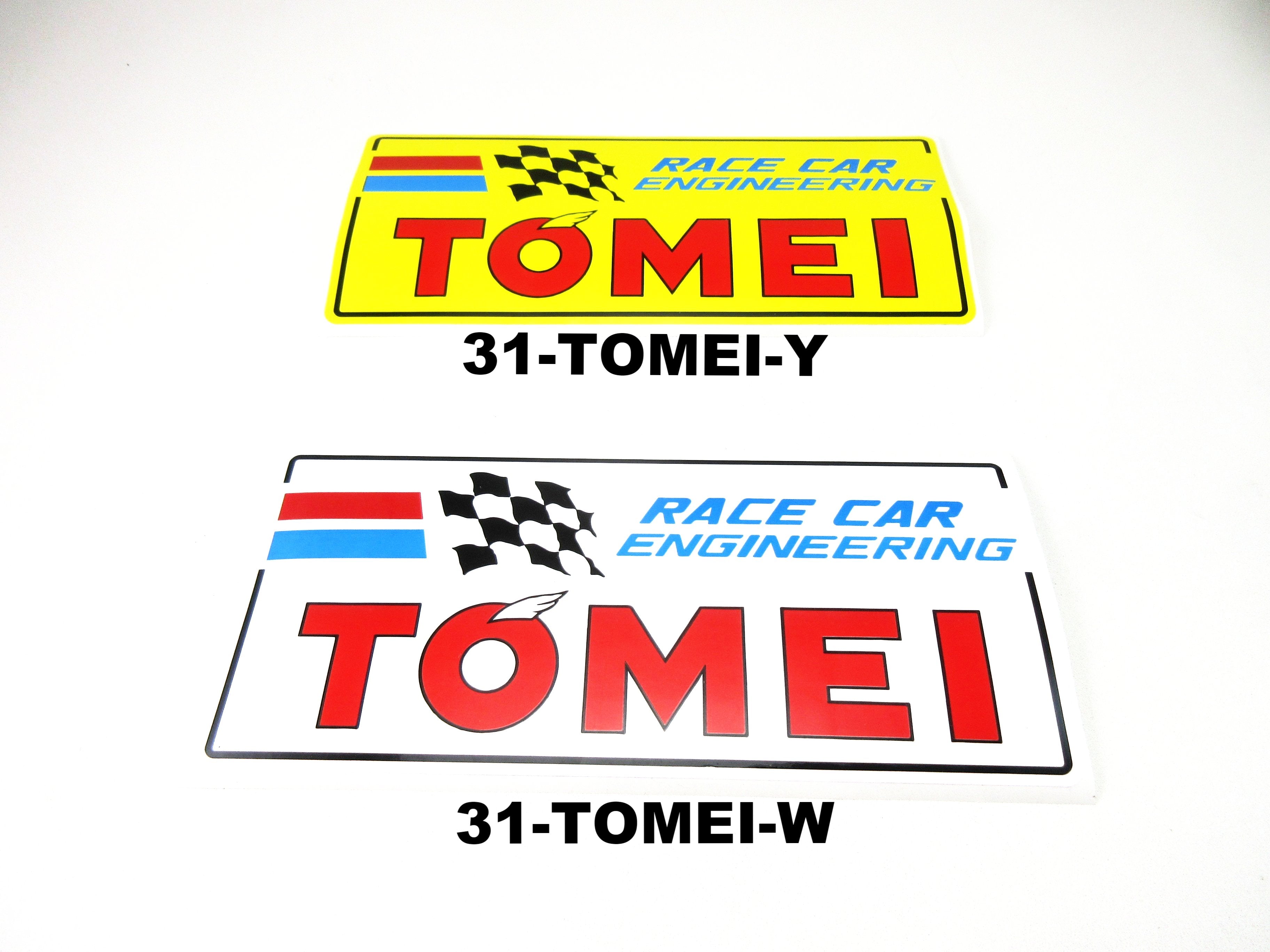 Tomei Race Car Engineering Decal White / Yellow – JDM CAR PARTS