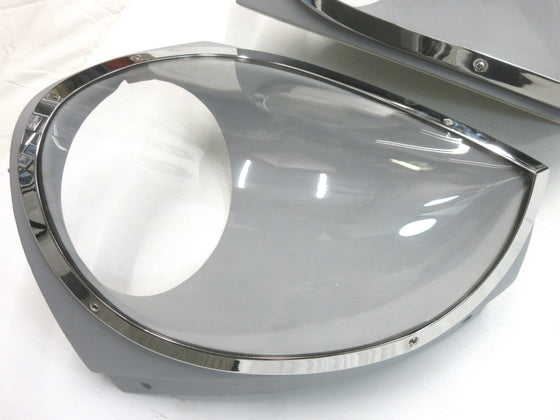 Replacement Lens Set for Genuine Nissan Headlight Cover Frame Clear Type for Datsun 240Z / 260Z / 280Z