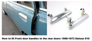  How to fit front door handles to the rear doors (4 Door / Wagon) 1968-1973 Datsun 510 JDM CAR PARTS