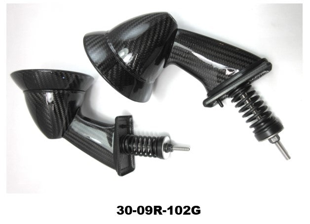 Carbon fiber fender mirror set by RS Start for Datsun 240Z