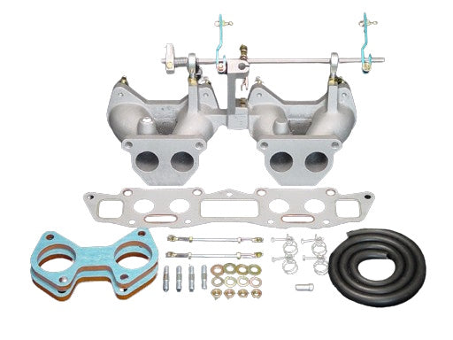 Harada Twin Carbs Intake Manifold Assembly for Round Port A12 A14 A15 Engine Nissan Sunny