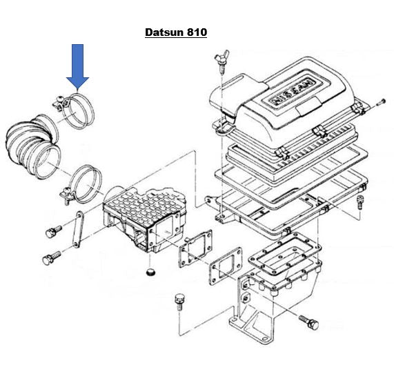 
                      
                        Engine Intake Hose Clamp for Datsun 810 / Maxima (1980-74) / Stanza (1986-1988) Genuine Nissan NOS
                      
                    