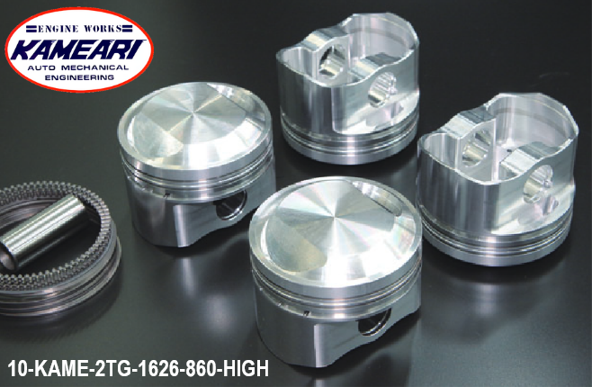 Kameari 1626cc High Octane Forged Street 86mm Piston Kits for Toyota 2TG Engine