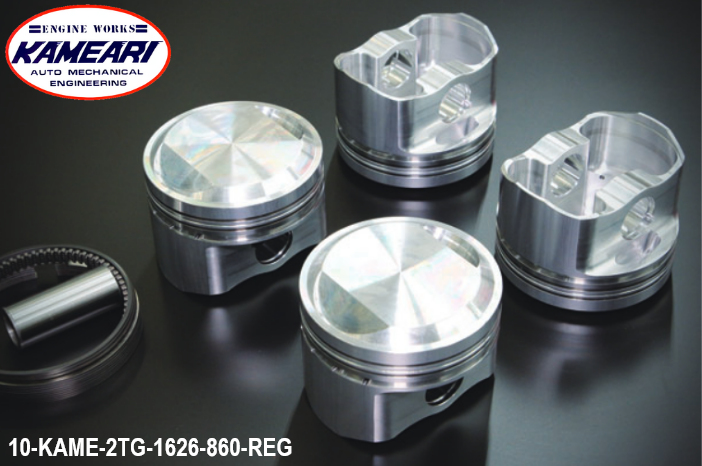 Kameari 1626cc Regular Octane Forged Street 86mm Piston Kits for Toyota 2TG Engine