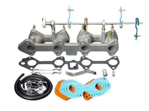 Ta22 Part Harada Twin Carburetor Intake Manifold Assembly for Toyota TA22 Engine ...