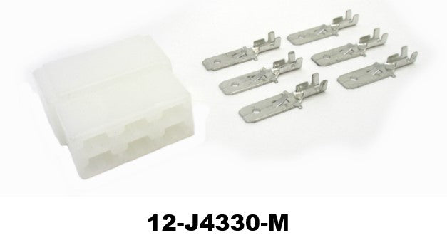 Rectangular Wire Connector 6 Pin Male / Female Side for Datsun