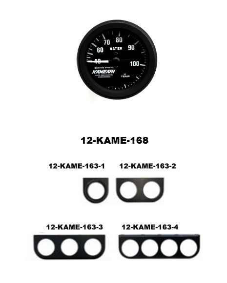 Kameari Water Temperature Gauge 52mm for Vintage Japanese Cars