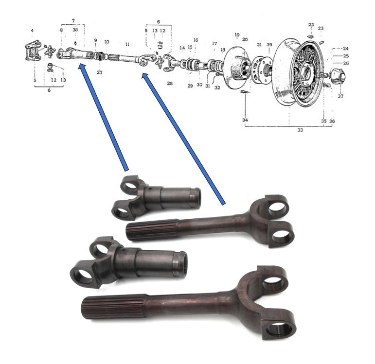 
                      
                        Rear Axle Shaft and Axle Sleeve Set for Toyota 2000GT Early / Late Model Reproduction
                      
                    