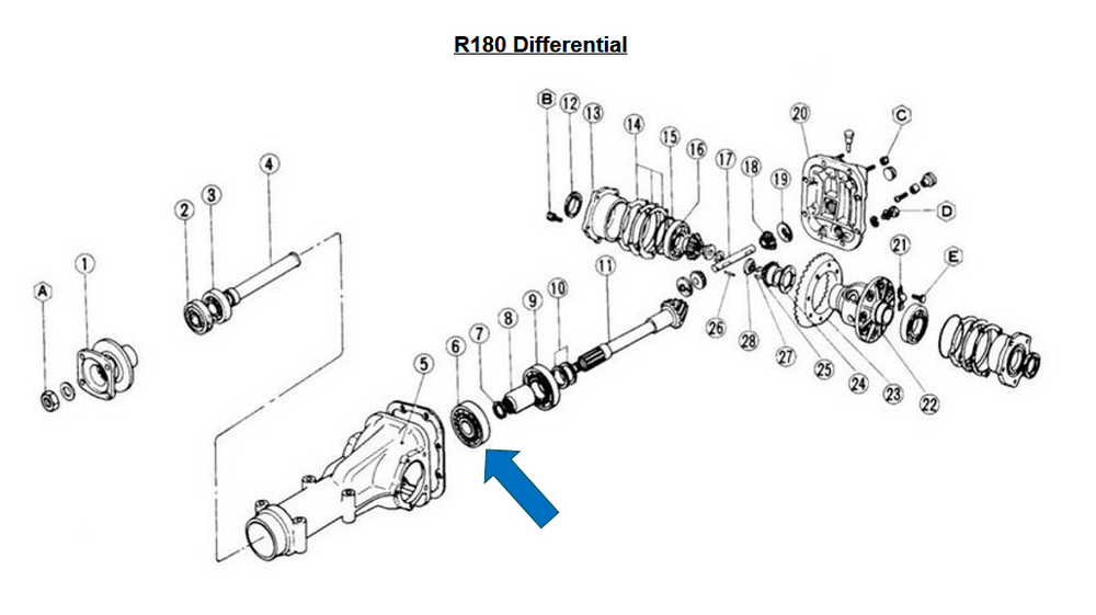 
                      
                        Genuine R180 Differential Center Pinion Bearing Fits 1969-1983 Datsun 240Z 260Z 280Z 280ZX, 1968-1973 Datsun 510(Sedan Only) Genuine Nissan NOS
                      
                    