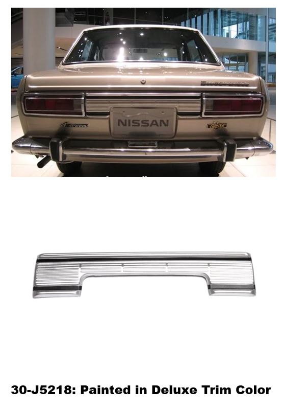 
                      
                        Reproduction Rear Garnish for JDM Nissan Bluebird 510 4Door Sedan   NEW!!!
                      
                    