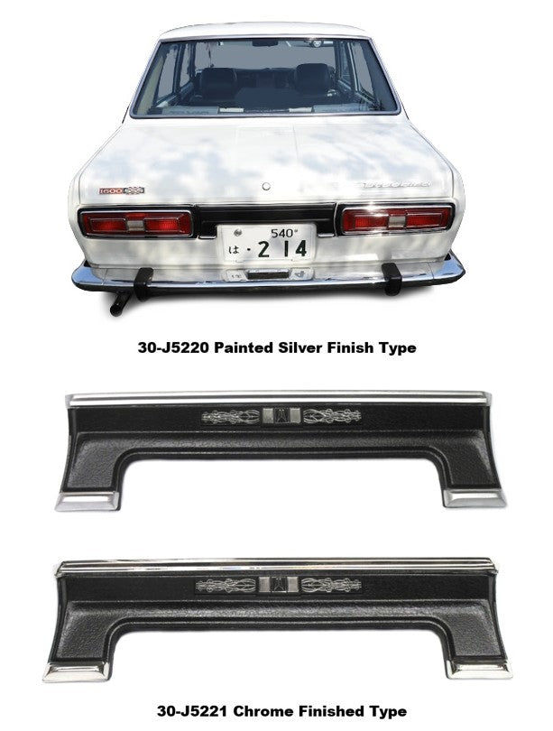 Reproduction 4PC Rear Garnish for "1973" JDM Nissan Bluebird 510 SSS 4Door Sedan