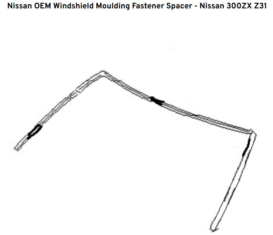 Datsun Nissan 300ZX Z31 1984-89 Windshield Fastener Spacer