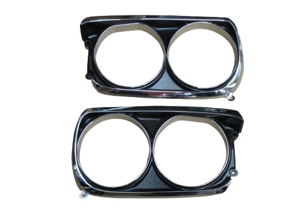 
                      
                        Headlight Bezel Set for 1971-72 Nissan Skyline Hakosuka 2D HT
                      
                    