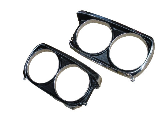 
                      
                        Headlight Bezel Set for 1971-72 Nissan Skyline Hakosuka 2D HT
                      
                    