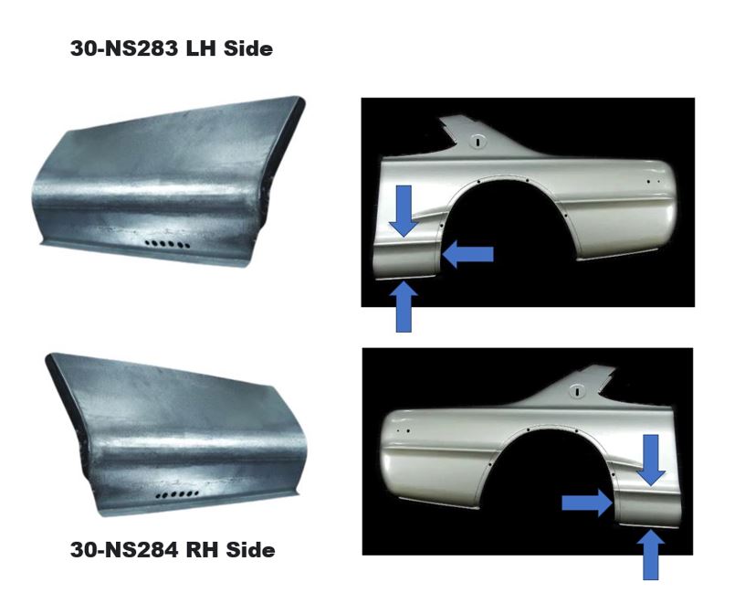 
                      
                        Rear Quarter Panel Front Lower Section for Skyline Hakosuka KGC10
                      
                    