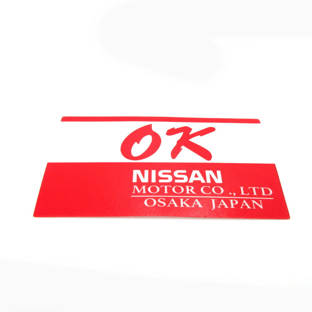 OK decal with "Osaka"  for Datsun / Nissan Novelty for Osaka Lovers