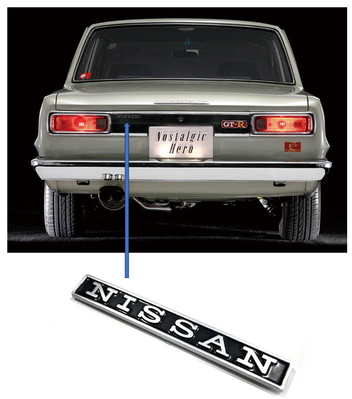 Rear Garnish Nissan Emblem for Nissan Skyline Hakosuka 1969-70 Reproduction