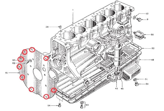 S20 Engine Transmission Connecting Bolt Set for Nissan Skyline Hakosuka GT-R / Kenmeri GT-R / Fairlady Z432