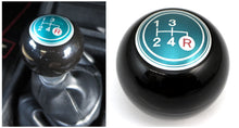  4-Speed Shift Knob Black w/ Green Pattern for Vintage Japanese Cars JDM CAR PARTS