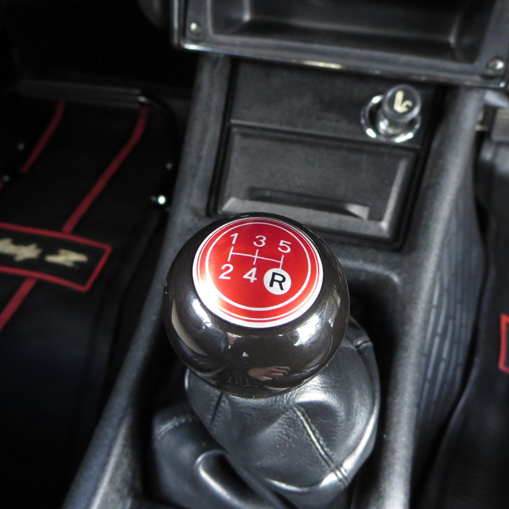 
                  
                    5-Speed Shift Knob Black w/ Red Pattern for Vintage Japanese Cars JDM CAR PARTS
                  
                