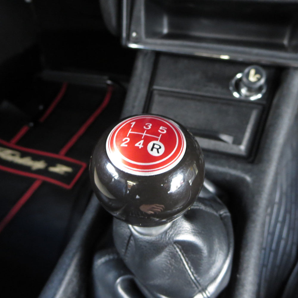 
                  
                    5-Speed Shift Knob Black w/ Red Pattern for Vintage Japanese Cars JDM CAR PARTS
                  
                